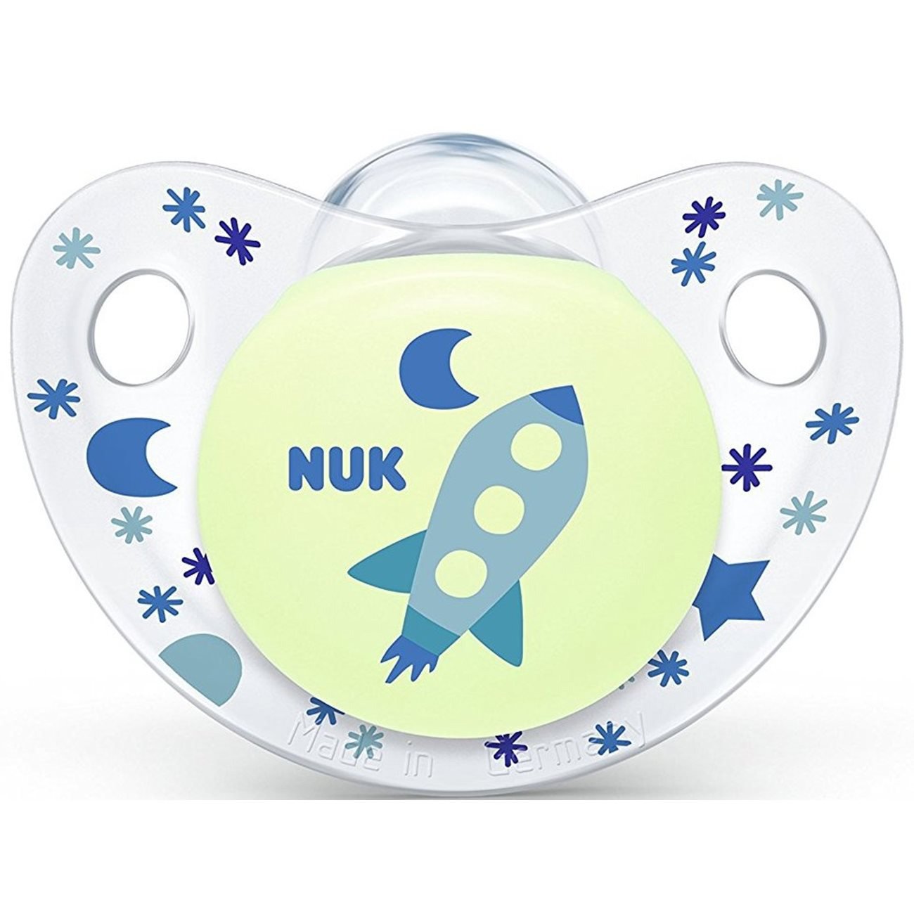 Nuk Trendline Night & Day Πιπίλα Σιλικόνης Χωρίς Κρίκο 1τμχ – Μέγεθος 3 (18-36 μηνών)