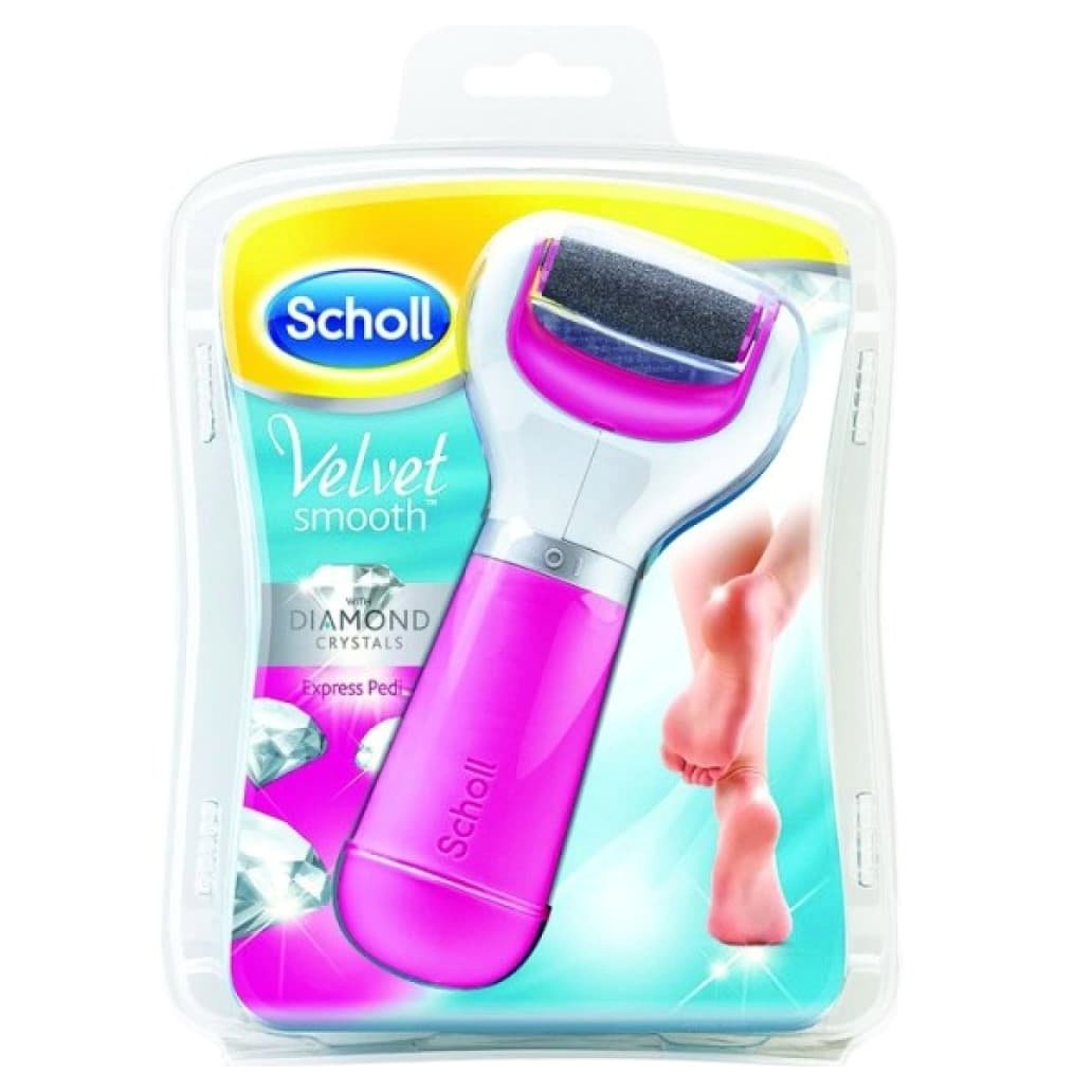 Dr Scholl Velvet Soft Pink Ηλεκτρική Λίμα Ποδιών με Κρυστάλλους από Διαμάντι για Ιδιαίτερα Σκληρό Δέρμα,Απομακρύνει τις Σκληρύνσ
