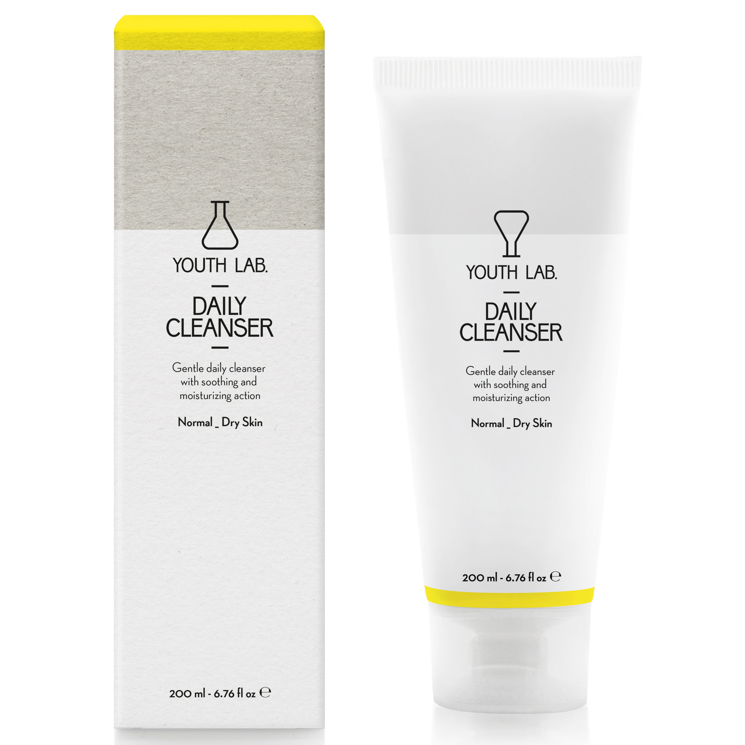 YOUTH LAB. Daily Cleanser Normal Dry Skin Τζελ Καθαρισμού για Κανονικές – Ξηρές Επιδερμίδες200ml