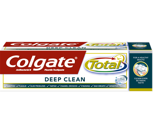 Colgate Total Interdental Deep Clean Φθοριούχος Οδοντόκρεμα 75ml