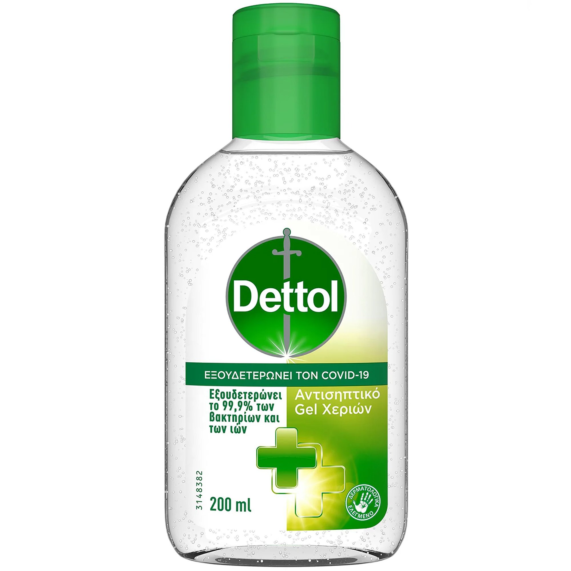 Dettol Antiseptic Hand Gel Αντισηπτικό Gel Χεριών, Εξουδετερώνει το 99,9% των Βακτηρίων & των Ιών 200ml