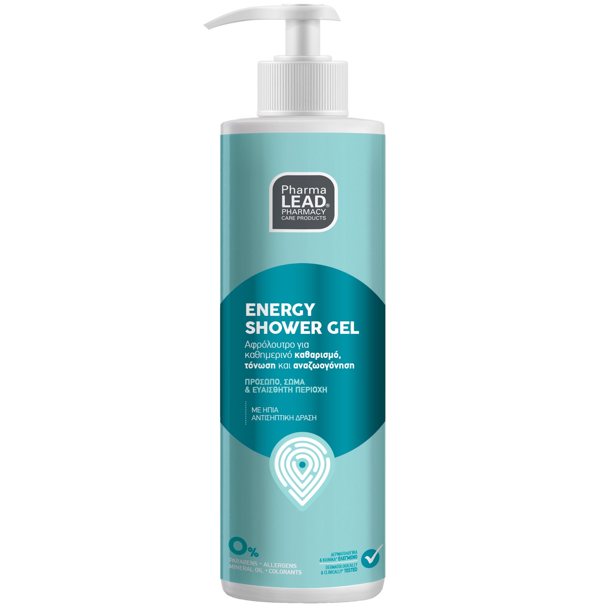 Pharmalead Energy Shower Gel Αφρόλουτρο για Καθημερινό Καθαρισμό, Τόνωση & Αναζωογόνηση 500ml