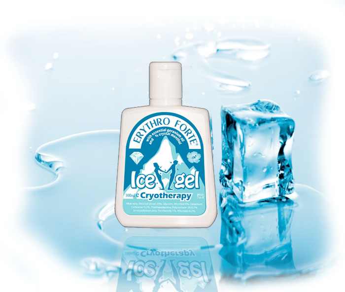 Erythro Forte Ice Gel Cryotherapy Προσφέρει Αμεσα Ανακούφιση Από Τον Πόνο 100ml