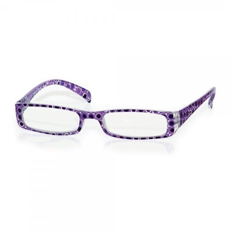 Eyelead Eyelead Γυαλιά Διαβάσματος Unisex Μωβ Πουά, με Κοκκάλινο Σκελετό E129 - 2,75