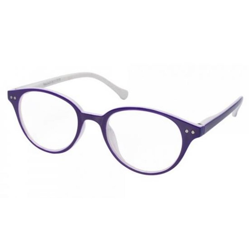 Eyelead Γυαλιά Διαβάσματος Unisex Χρώμα Μωβ – Λευκό, με Κοκκάλινο Σκελετό E172 – 2,00