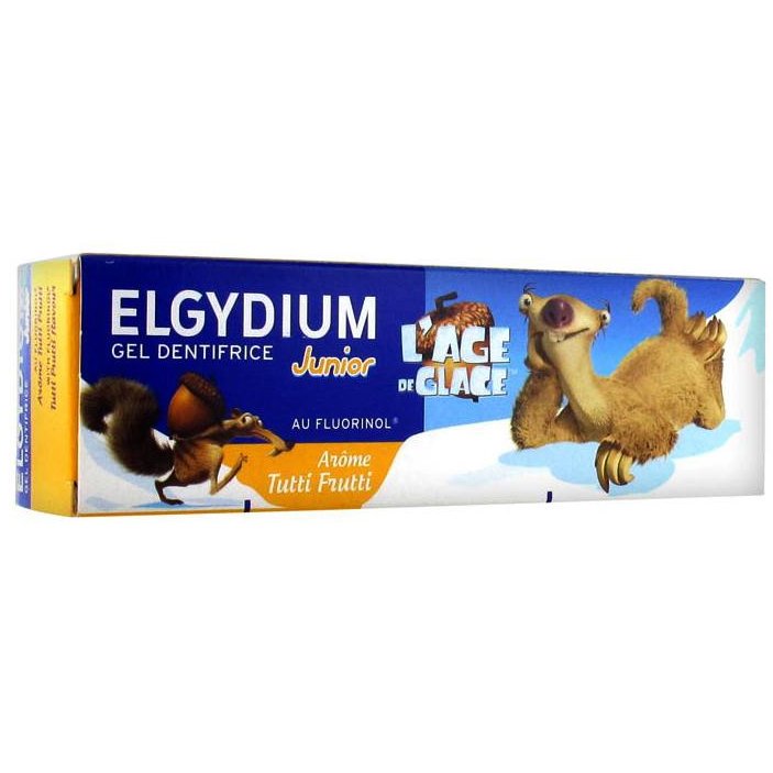Elgydium Junior Toothpaste Ice Age Tutti Frutti Παιδική Οδοντόκρεμα Gel με Γεύση Tutti Frutti για Παιδιά 7-12 Ετών 50ml