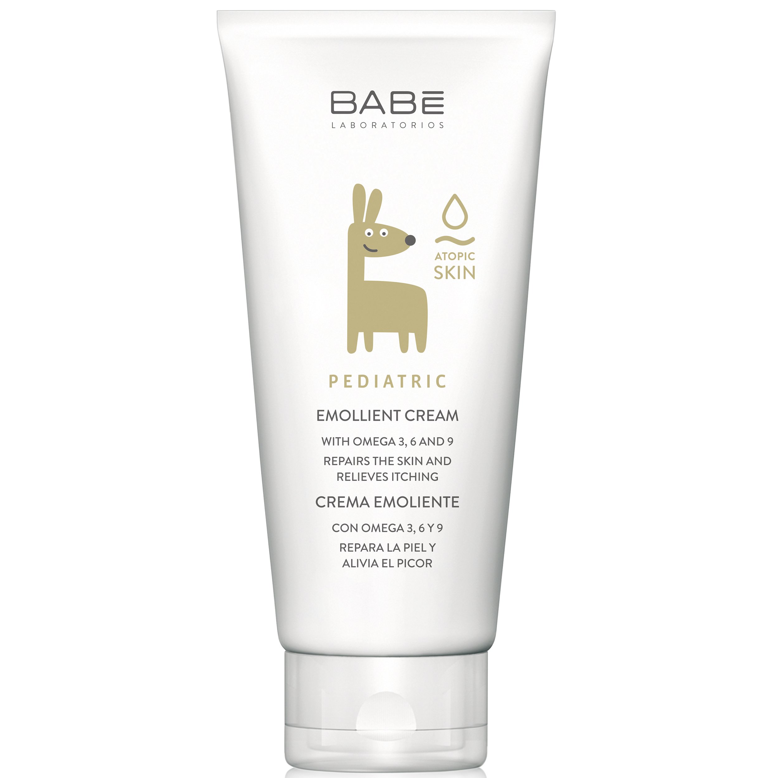 Babe Pediatric Emollient Cream Ενυδατική Κρέμα, Παρέχει Βαθιά Θρέψη στην Ξηρή, Ατοπική Επιδερμίδα των Βρεφών & των Παιδιών 200ml