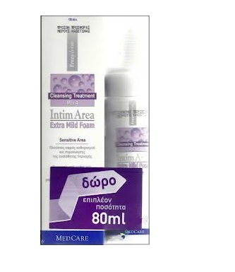 Frezyderm Πακέτο Προσφοράς Intim Area Extra Mild Foam pH4 150ml + Δώρο Επιπλέον Προιόν 80ml