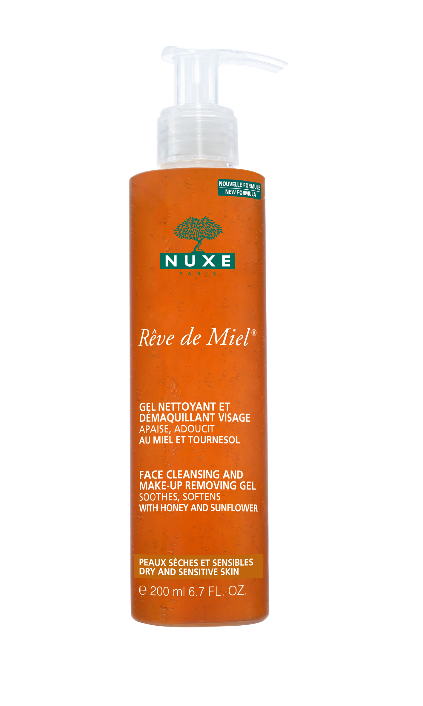 Nuxe Reve De Miel Gel Nettoyant et Demaquillant – Απαλό Gel Καθαρισμού για το Πρόσωπο 200ml