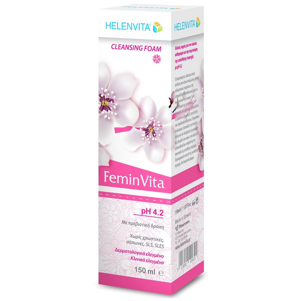 Helenvita FeminVita Cleansing Foam pH 4.2 Αφρός για Καθαρισμό της Ευαίσθητης Περιοχής 150ml