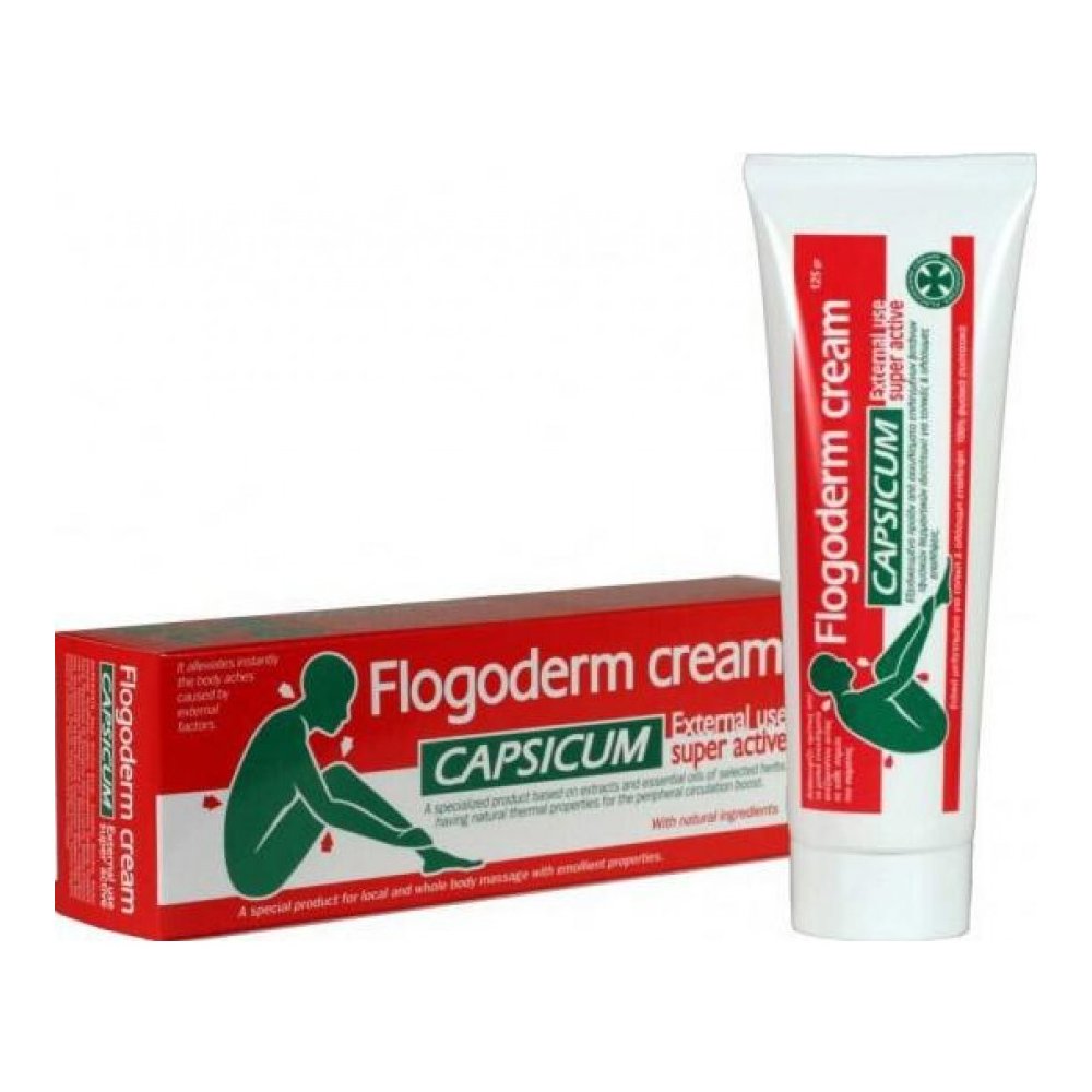 Ergopharm Flogoderm Capsicum Θερμαντική Κρέμα με Εξειδικευμένη Ισχυρή Σύνθεση 125ml