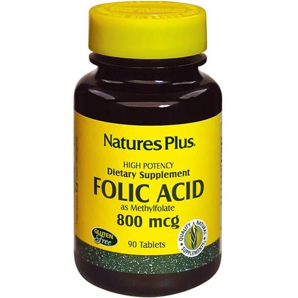 Natures Plus Folic Acid Φυλλικό Οξύ 800mcg 90tabs