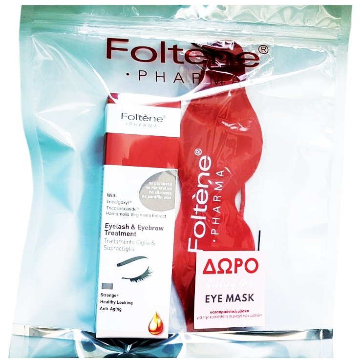 Foltène Pharma Eyelash & Eyebrow Treatment Αγωγή για Βλεφαρίδες Και Φρύδια 8ml & Δώρο Cooling Gel Eye Mask