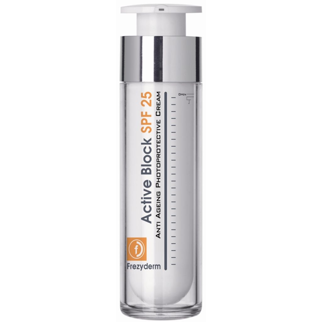 Frezyderm Active Block Spf25 Αντιγηραντική & Αντηλιακή Κρέμα Ημέρας, Μεσαίας Προστασίας 50ml