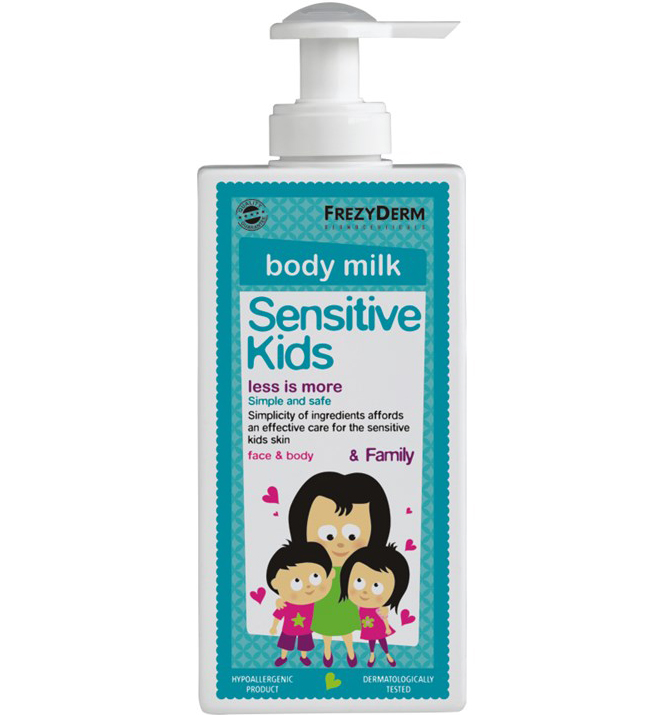 Frezyderm Sensitive Kids Face & Body Milk Απαλό Ενυδατικό Γαλάκτωμα για την Παιδική Επιδερμίδα 200ml
