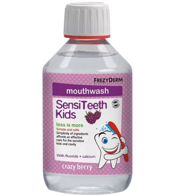 Frezyderm SensiTeeth Kids Mouthwash Στοματικό Διάλυμα Κατά της Τερηδόνας για Παιδιά από 3 Ετών με Φθόριο 100ppm & Ασβέστιο 250ml