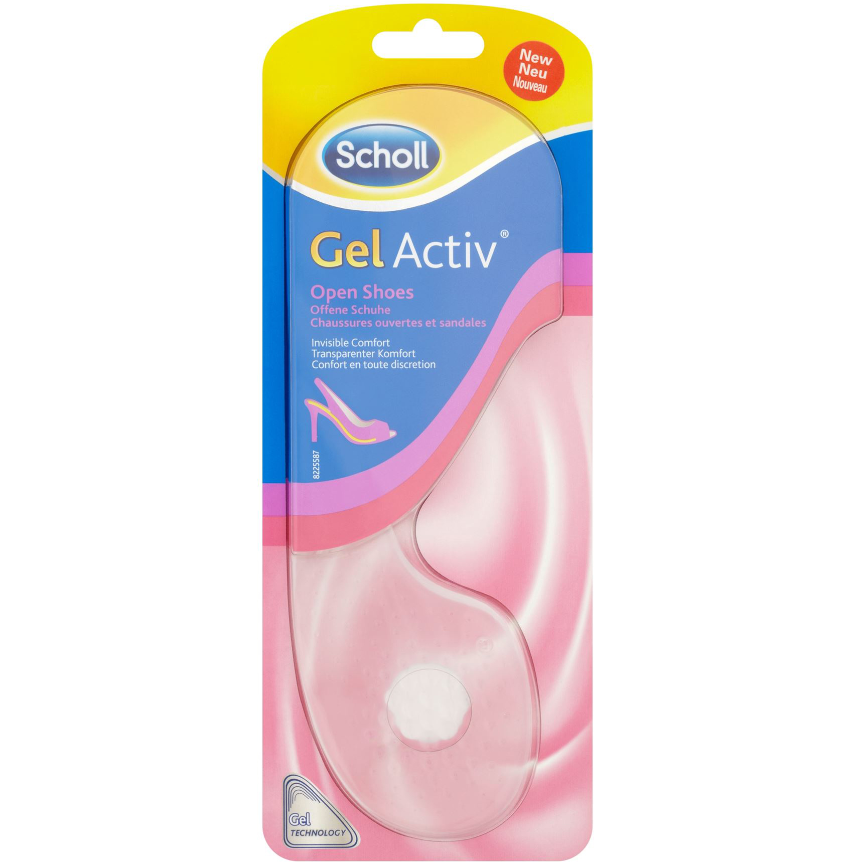 Dr Scholl Gelactiv Open Shoes Καινοτομικοί Ανατομικοί Πάτοι για Αόρατη Άνεση στα Ανοιχτά Παπούτσια 1 ζευγάρι