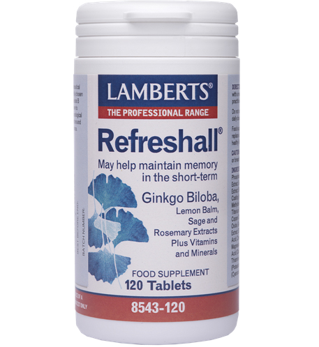 Lamberts Refreshall Συμπλήρωμα Διατροφής για τη Διατήρηση της Βραχυπρόθεσμης Μνήμης 120tabs
