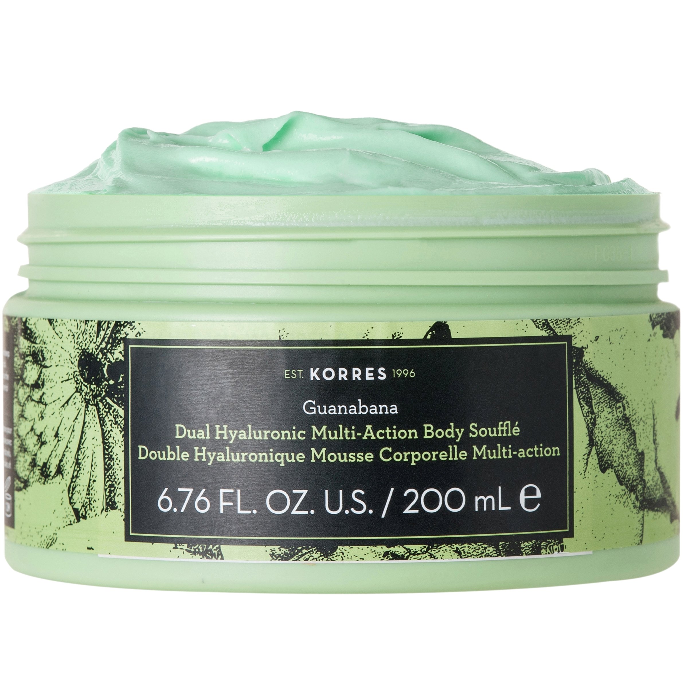 Korres Dual Hyaluronic Multi Action Body Souffle με Διπλό Υαλουρονικό Άρωμα Guanabana 200ml