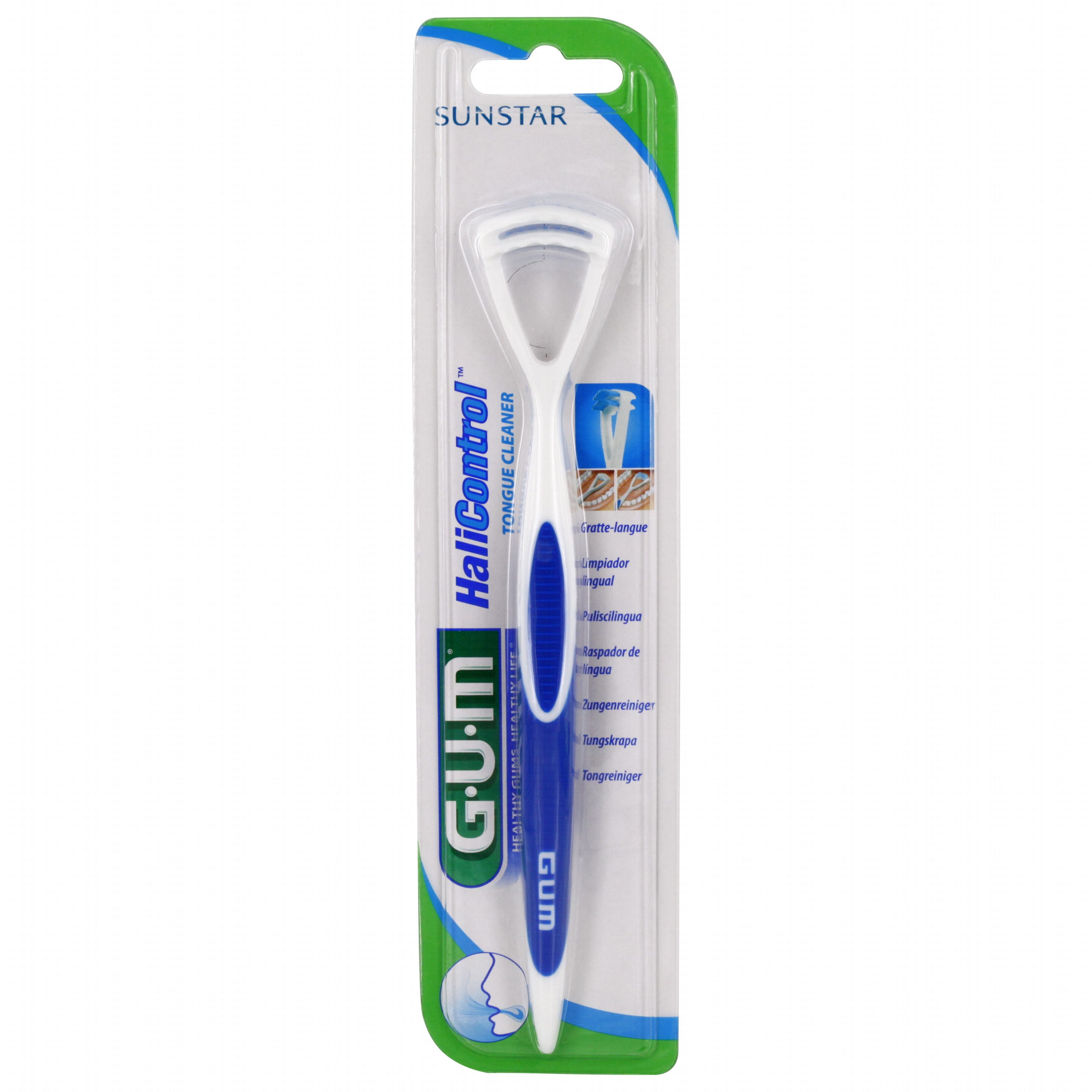 Gum Tongue Cleaner Καθαριστής Γλώσσας Διπλής Δράσης (760) – μπλε