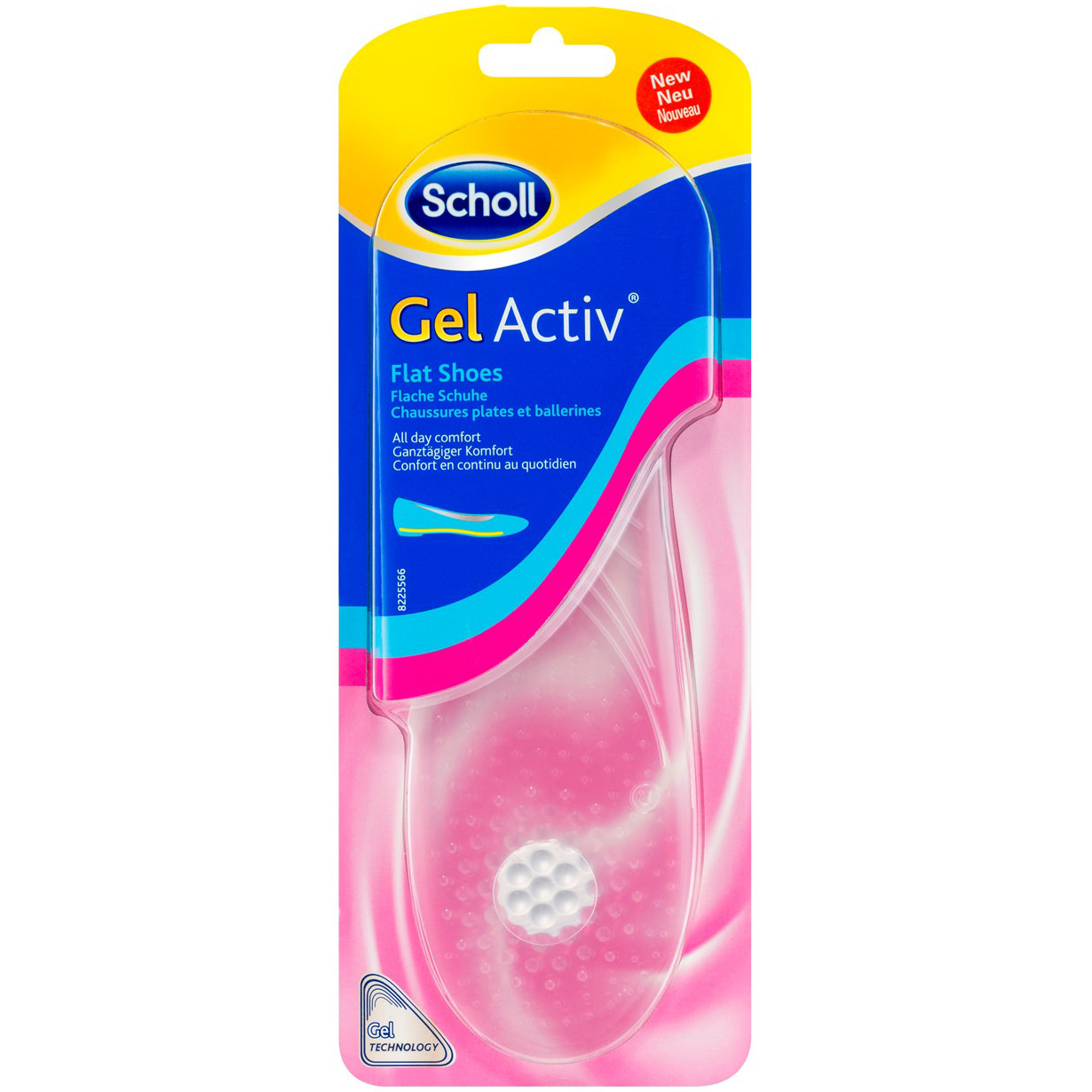 Dr Scholl Gelactiv Flat Shoes Καινοτομικοί Ανατομικοί Πάτοι για Εξαιρετική Άνεση στα Παπούτσια Χωρίς Τακούνι 1 ζευγάρι