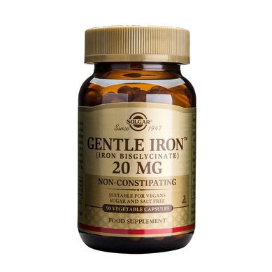 Solgar Gentle Iron 20mg veg.caps – 90 caps