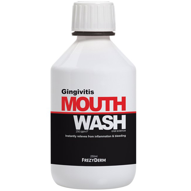 Frezyderm Gingivitis Mouthwash Φθοριούχο Στοματικό Διάλυμα Κατά της Ουλίτιδας 250ml