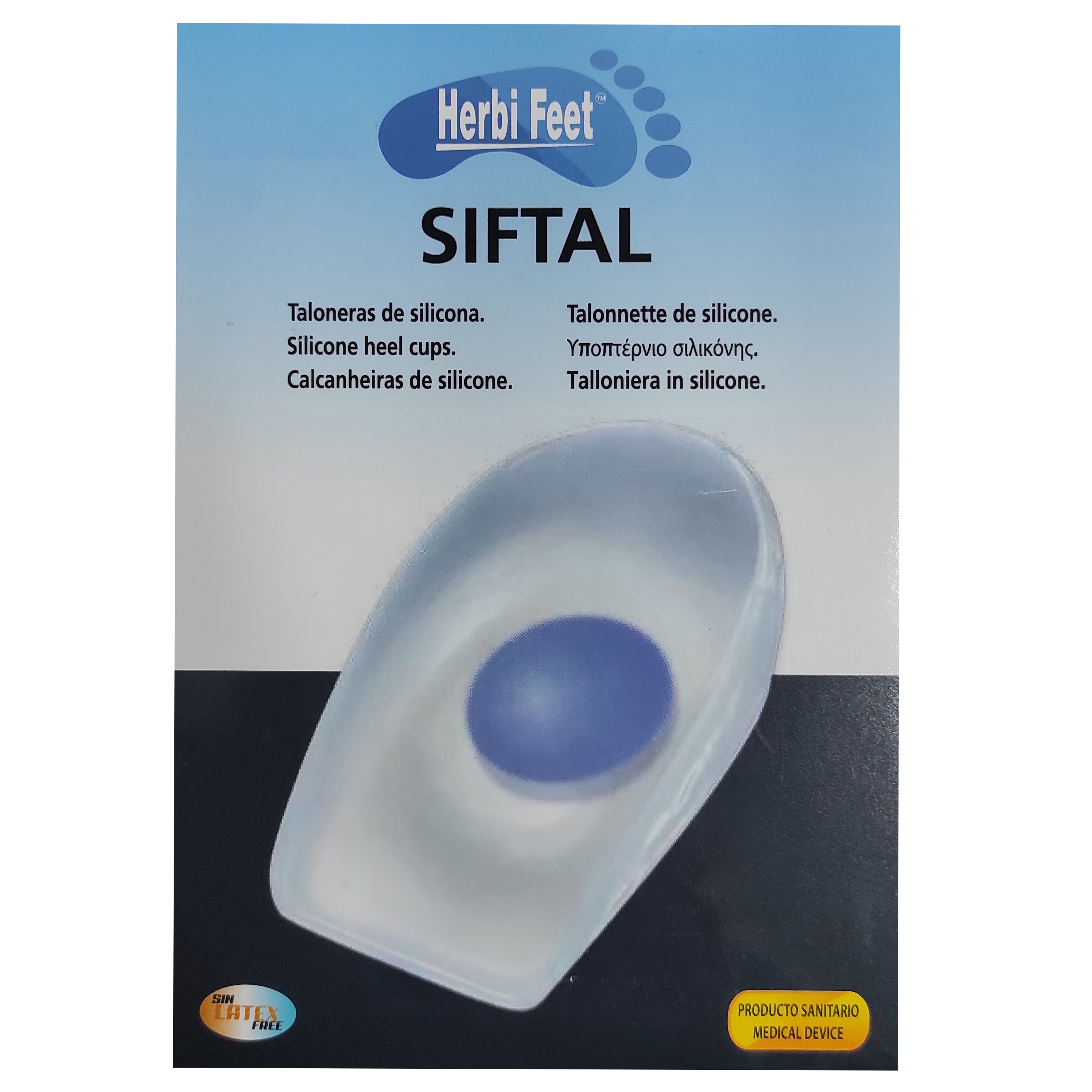 Herbi Feet Herbi Feet Silicone Siftal Υποπτέρνιο Σιλικόνης 2 Τεμάχια - Medium