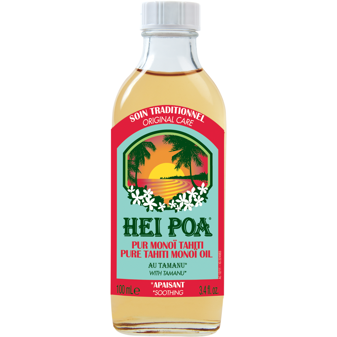 Hei Poa Pure Tahiti Monoi Oil Tamanu – Λάδι καταπράυνσης των Ερεθισμών 100ml