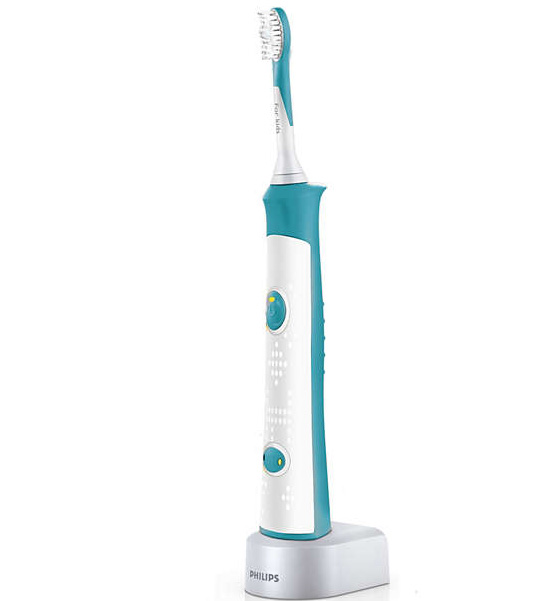 Philips Sonicare For Kids Παιδική Ηλεκτρική Οδοντόβουρτσα για Παιδιά 4+ Ετών με 8 Διαφορετικές Λαβές HX6311/07 1Τεμάχιο