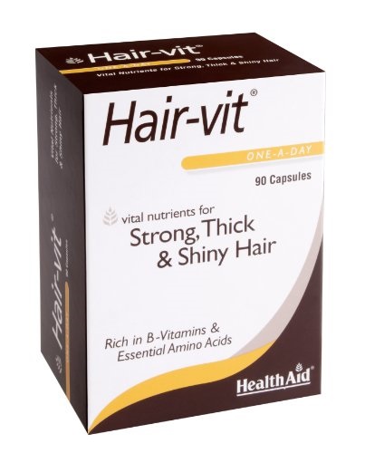 Health Aid Hair-vit Economy Συμπλήρωμα Με Βιταμίνες Μέταλλα Και Αμινοξέα Ιδανικό Για Τα Μαλλιά 90Caps