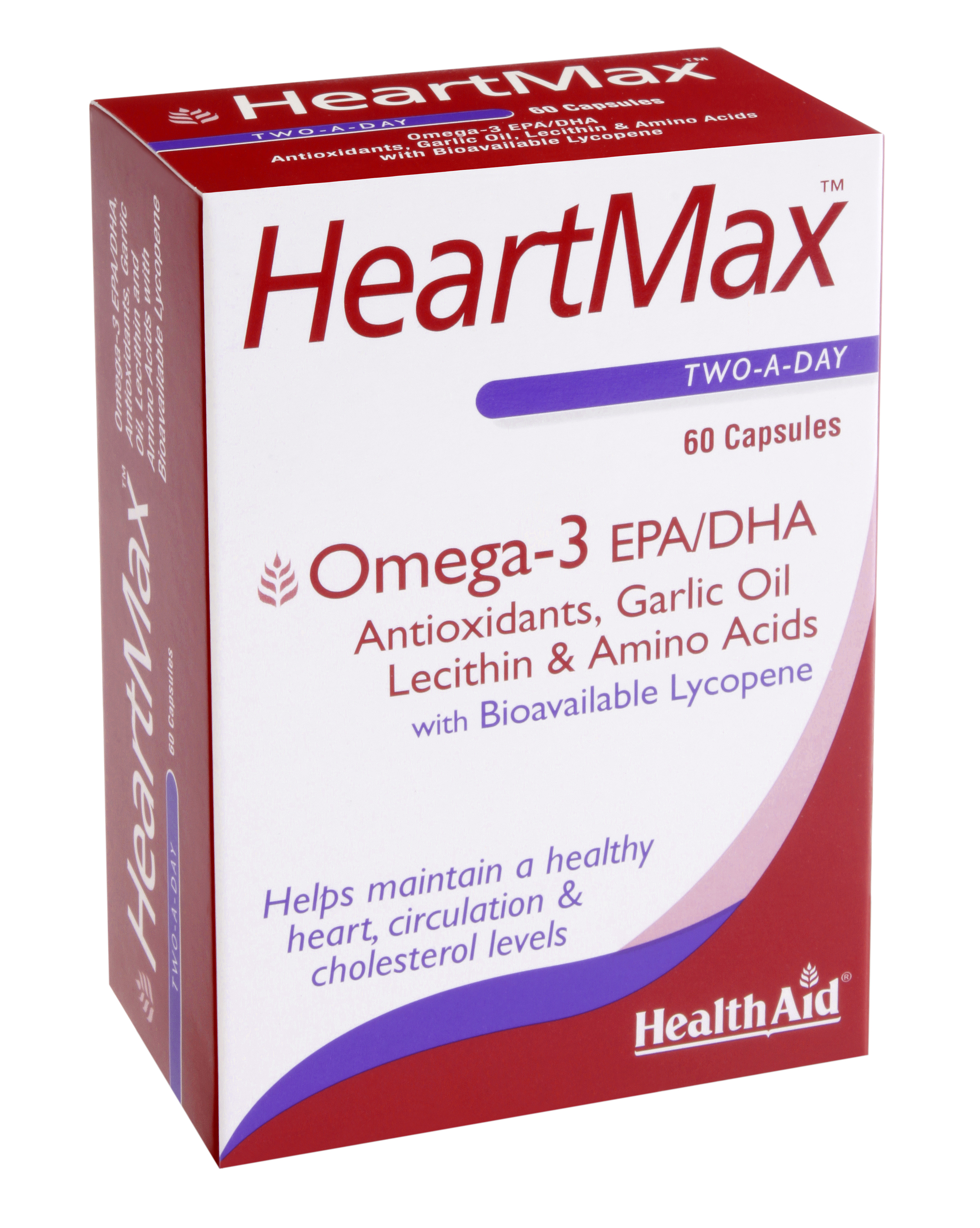 Health Aid HeartMax Συμπλήρωμα Διατροφής για Δυνατή Καρδιά, Καλό Κυκλοφορικό & Χαμηλή Χοληστερίνη 60caps