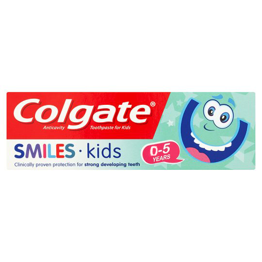 Colgate Smiles Kids Παιδική Οδοντόκρεμα Ειδικά Σχεδιασμένη για Νεογιλά Δόντια & Ευαίσθητα Ούλα 0-5 Ετών 50ml