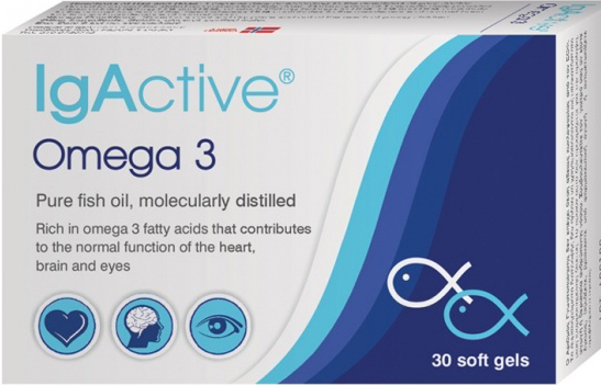 IgActive Συμπλήρωμα Διατροφής Omega 3 1000mg 30sgels