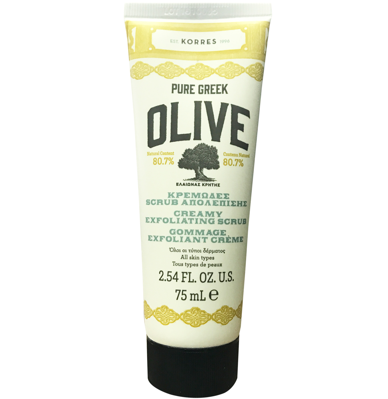 Korres Pure Greek Olive Κρεμώδες Scrub Απολέπισης Προσώπου 75ml