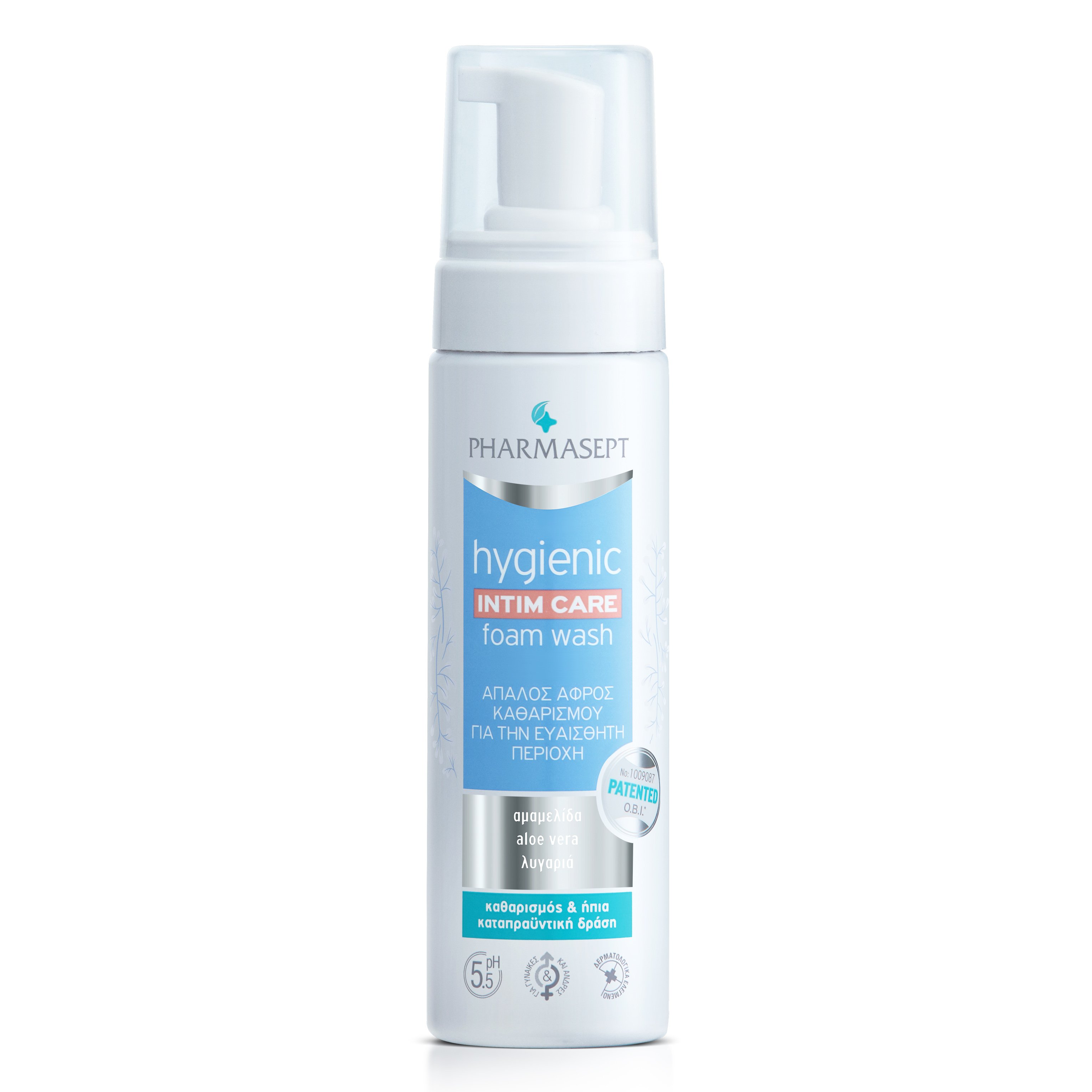 Pharmasept Hygienic Intim Care Foam Wash Απαλός Αφρός Υγιεινού Καθαρισμού για τη Φροντίδα της Ευαίσθητης Περιοχής 200ml