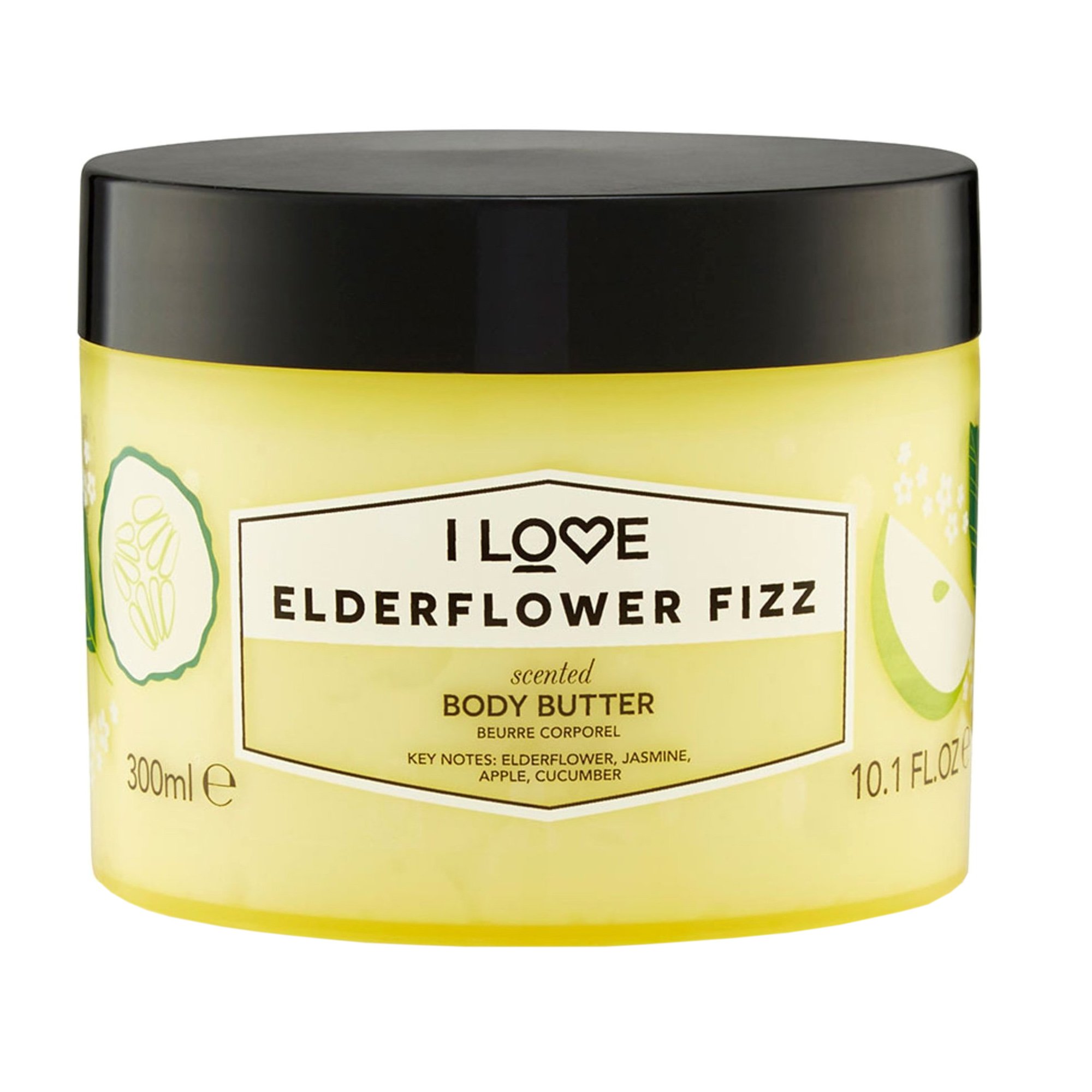 I Love…Elderflower Fizz Scented Body Butter Λαχταριστή Κρέμα Σώματος με Θρεπτικά & Ενυδατικά Συστατικά 300ml