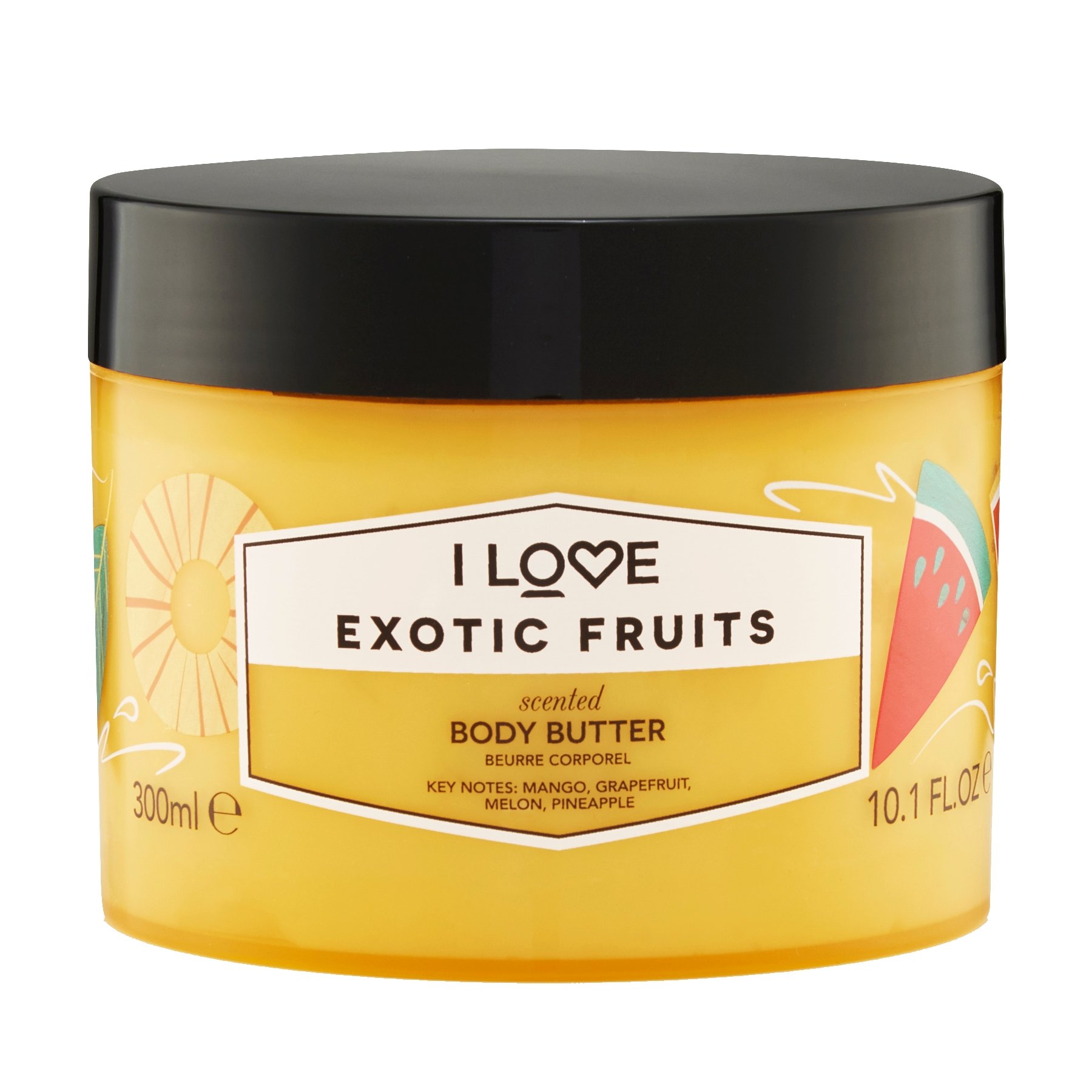 I love… Exotic Fruits Body Butter Θρεπτική Κρέμα Σώματος με Εκχυλίσματα Φρούτων για Πλούσια Ενυδάτωση Όλη Μέρα 300ml