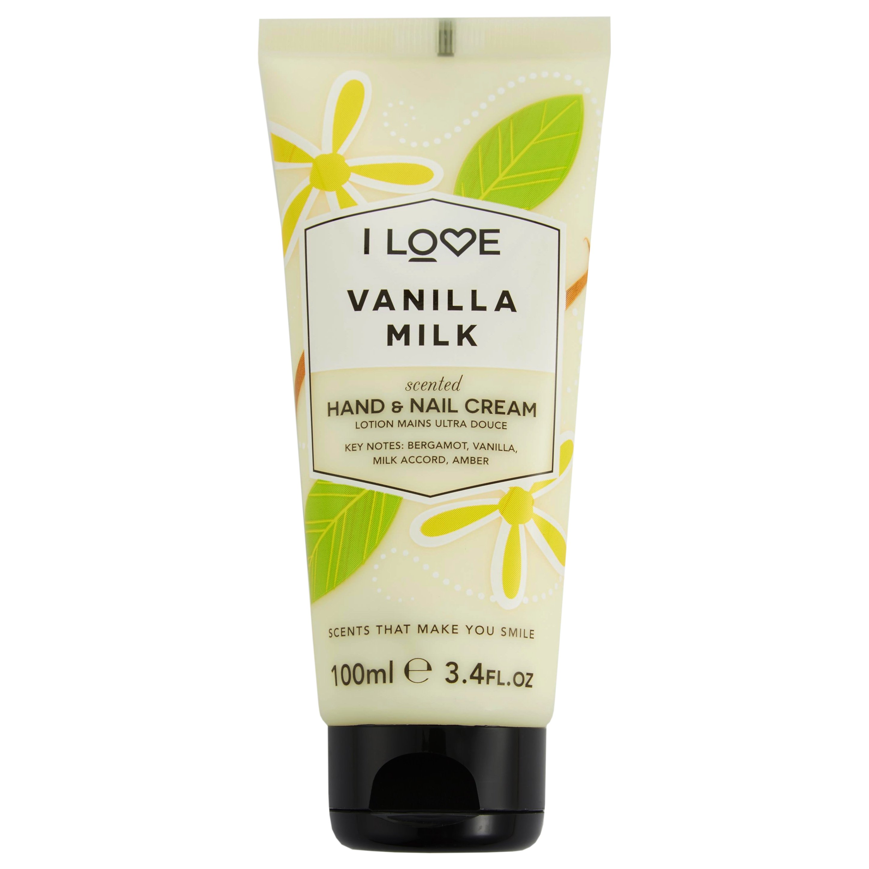 I Love… Vanilla Milk Scented Hand & Nail Cream Κρέμα Περιποίησης των Σκασμένων & Ξηρών Χεριών-Νυχιών 100ml