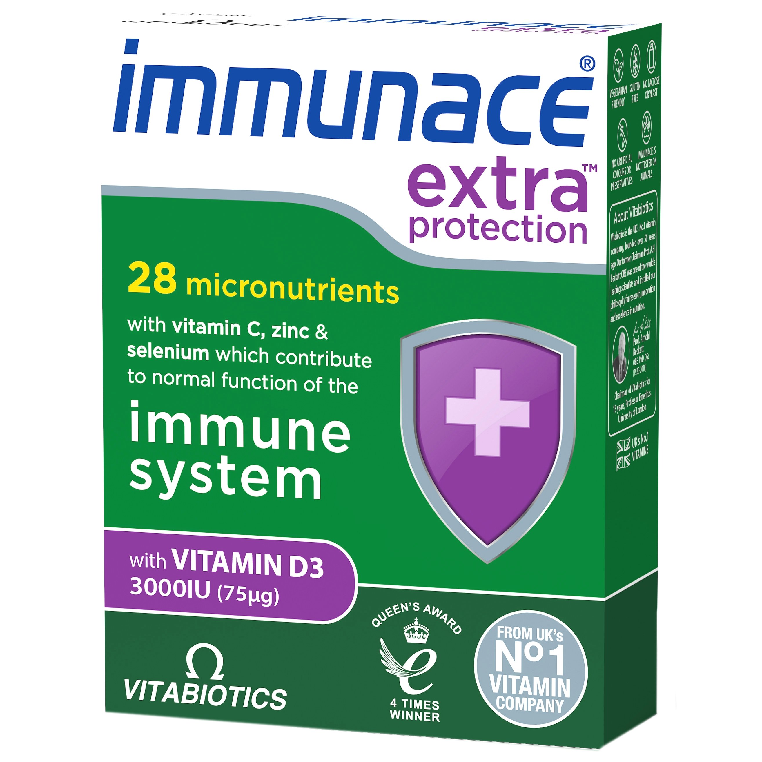 Vitabiotics Immunace Extra Protection Συμπλήρωμα Διατροφής για τη Καλή Λειτουργία του Ανοσοποιητικού 30tabs