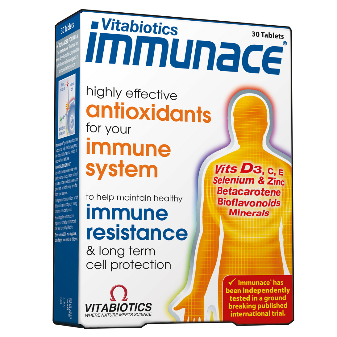 Vitabiotics Immunace Βοηθά Στην Άμυνα του Οργανισμού 30caps