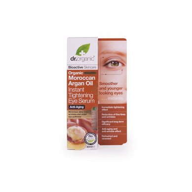 Dr Organic Organic Moroccan Argan Oil Instant Tightening Eye Serum Σέρουμ Ματιών με Βιολογικό Έλαιο Αργκάν 30ml