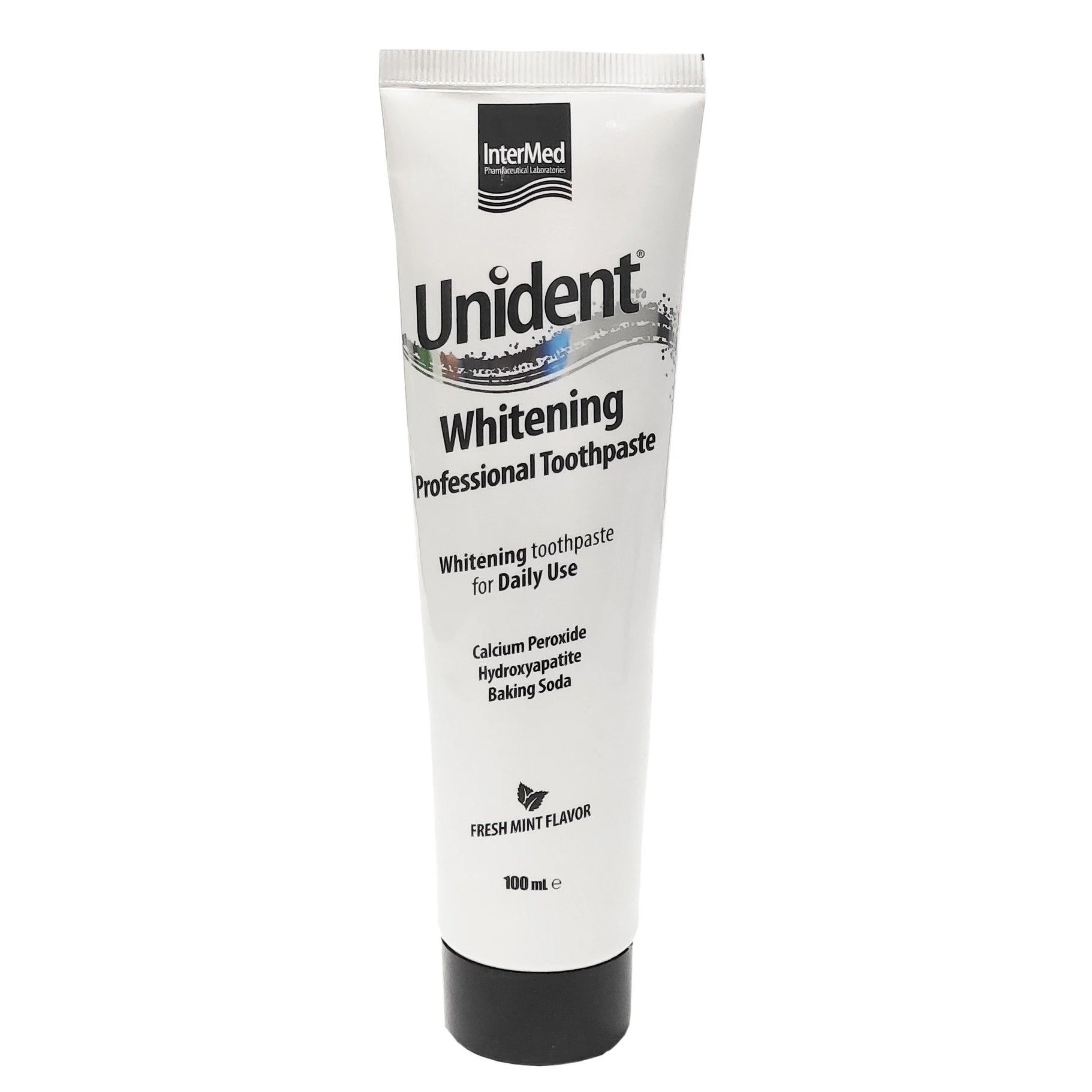 Intermed Unident Whitening Professional Toothpaste Λευκαντική Οδοντόκρεμα Ειδικά Σχεδιασμένη για Καθημερινή Χρήση 100ml