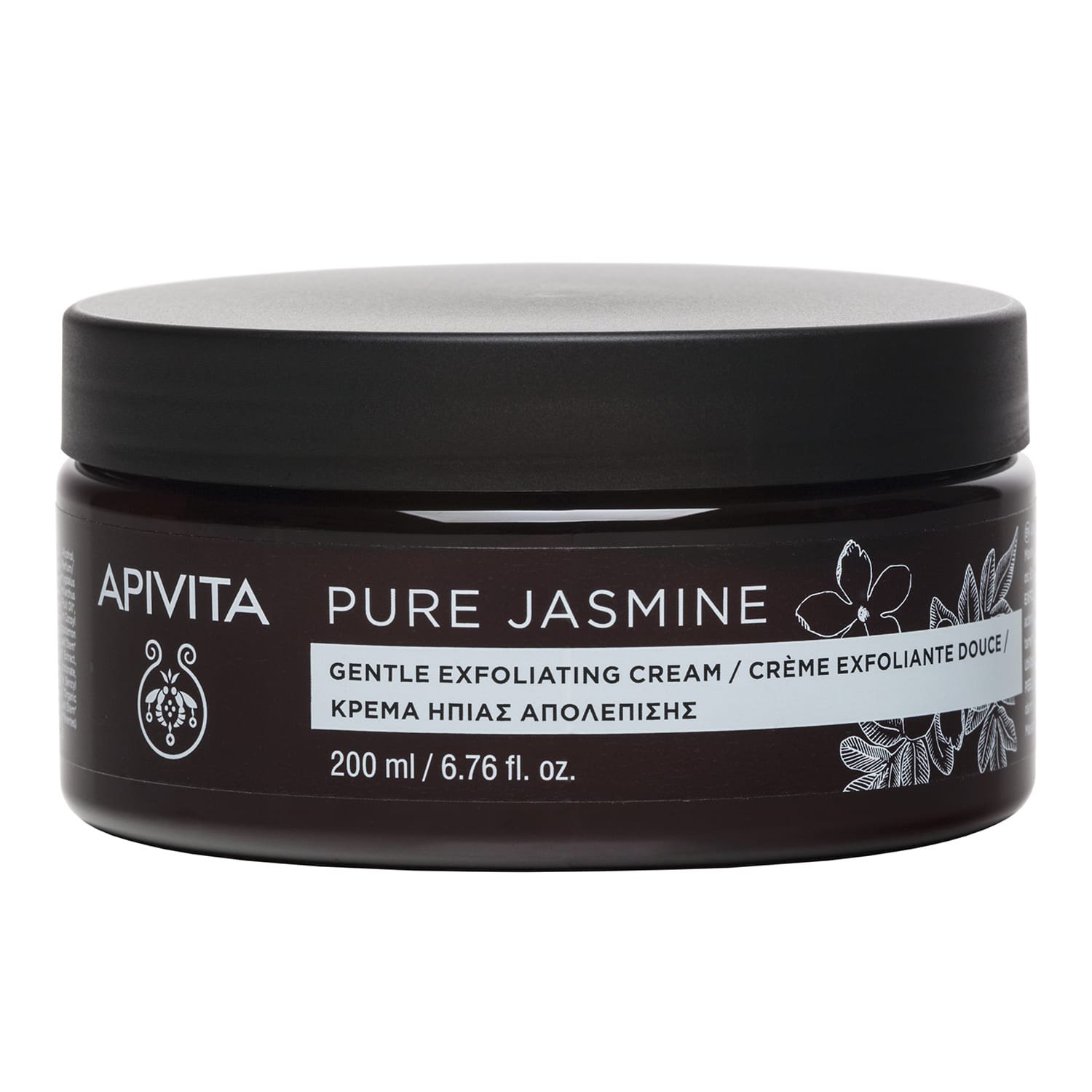 Apivita Pure Jasmine Κρέμα Ήπιας Απολέπισης με γιασεμί Τόνωση & αναζωογόνηση 200ml