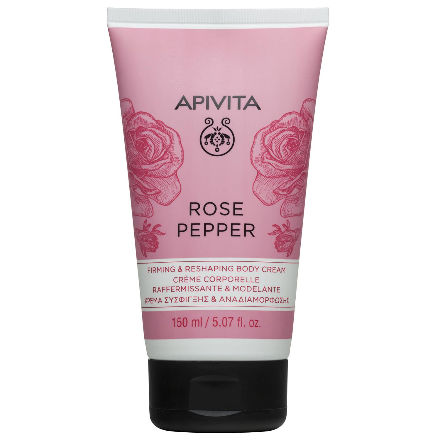 Apivita Rose Pepper Firming & Reshaping Body Cream Κρέμα Σώματος για Σύσφιξη & Ενυδάτωση 150ml