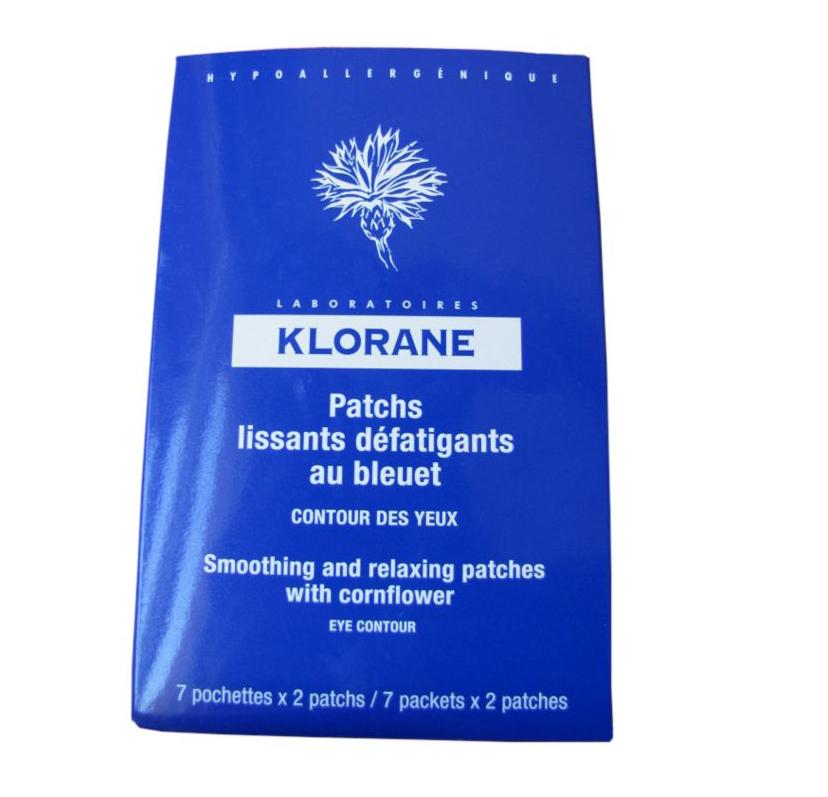Klorane Χαλαρωτικά Patches Ματιών με Κυανοκενταυρίδα 7φακελάκια