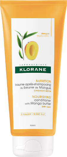 Klorane Baume Apres Shampooing Beurre de Mangue Μαλακτική Κρέμα Θρέψης για Εύκολο Ξέπλυμα με Βούτυρο Μάνγκο 200ml