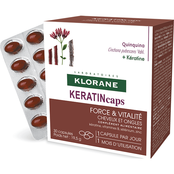 Klorane Keratincaps Quinine Συμπλήρωμα Διατροφής για Μαλλιά και Νύχια 30caps