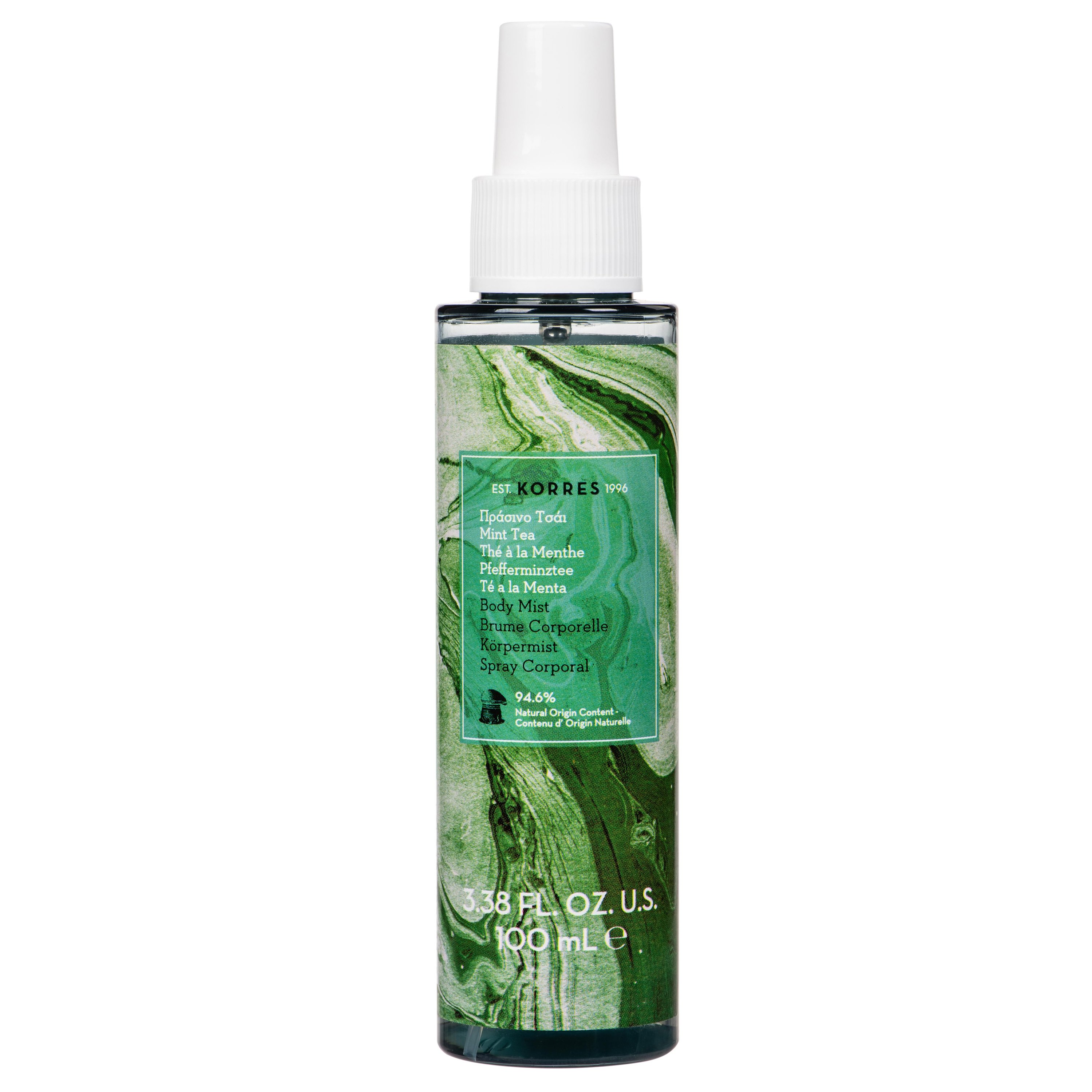 Korres Mint Tea Body Mist Ενυδατικό Σπρέι με Πράσινο Τσάι 100ml