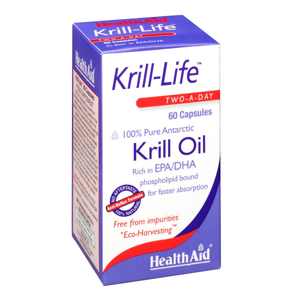 Health Aid Krill Life Krill Oil Πλούσια Πηγή Ωμέγα 3 500Mg 60Caps